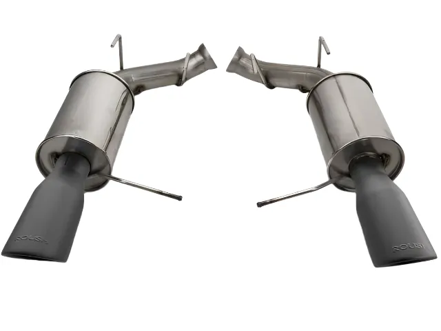 2011-2014 Roush Mustang V6 Black-Tip Axle-Back Exhaust — image 1