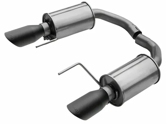 2015-2026 Roush Mustang V6 & Ecoboost Black-Tip Axle-Back Exhaust — image 1