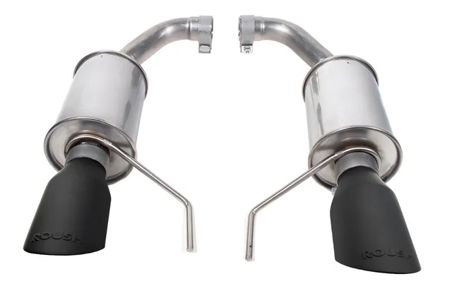 2024-2026 Roush Mustang GT & EcoBoost Dual Tip Axle Back Exhaust - Black Tip — image 1