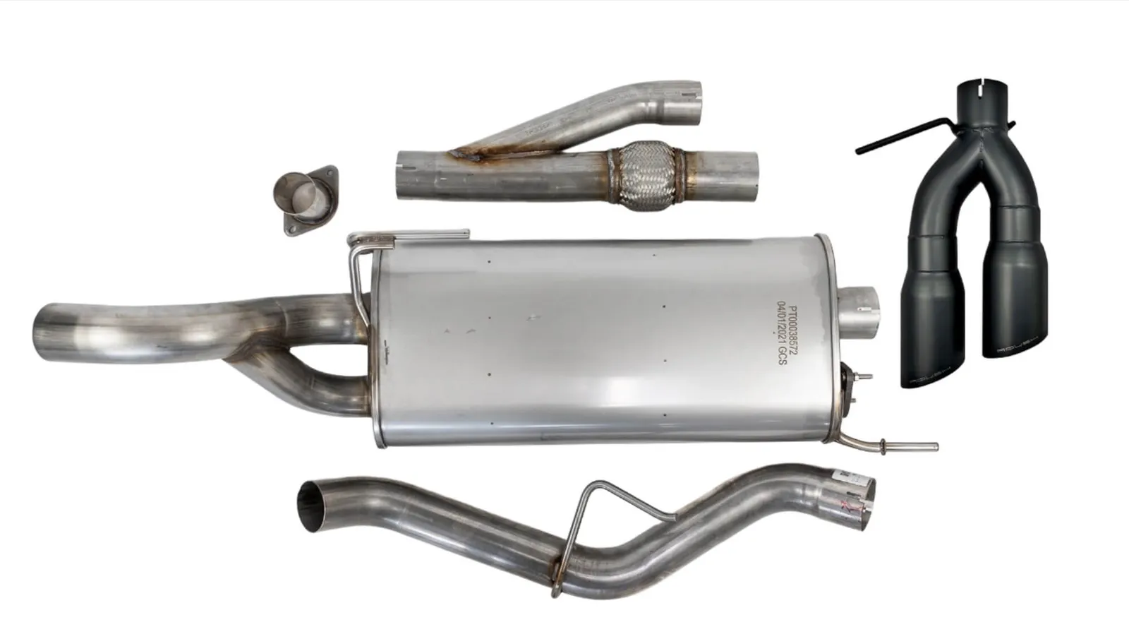 2021-2026 Roush F-150 Side Exit Cat Back Active Ready Exhaust - Black Tip — image 1