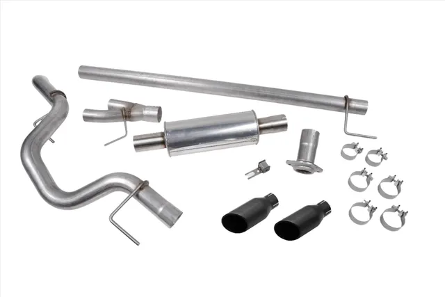 2021-2026 Roush F-150 Side Exit Cat Back Performance Exhaust - Black Tip — image 1
